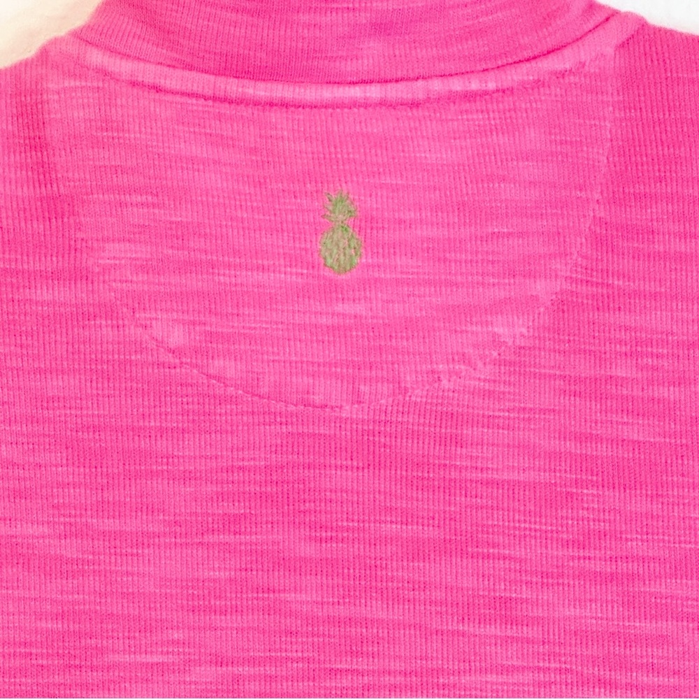 Tommy Bahama Pink Half-Zip Tunic Dress – Luxe Comfort, Island Vibes (XS/S) - Picture 6 of 16